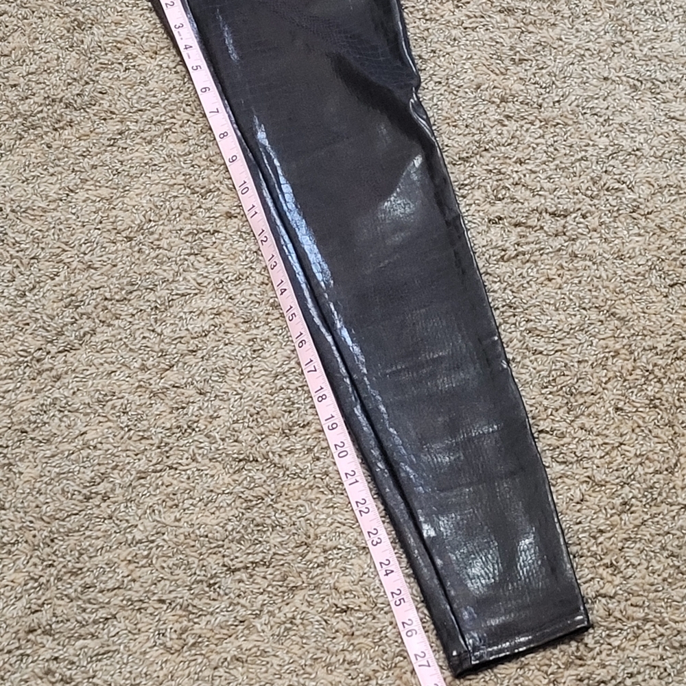 Spanx Python Print Leggings Chocolate Brown Sz La… - image 13